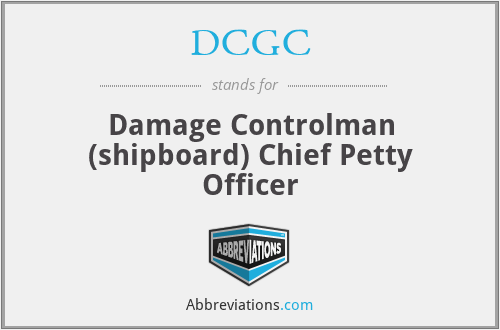 DCGC - Damage Controlman (shipboard) Chief Petty Officer