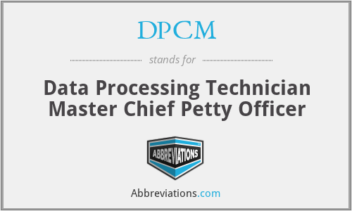 DPCM - Data Processing Technician Master Chief Petty Officer
