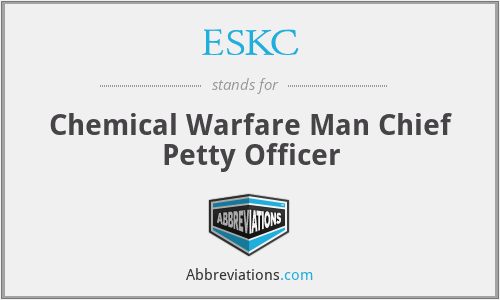 ESKC - Chemical Warfare Man Chief Petty Officer