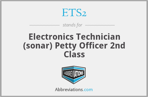 ETS2 - Electronics Technician (sonar) Petty Officer 2nd Class