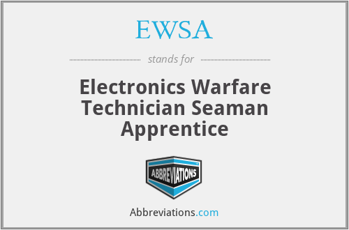 EWSA - Electronics Warfare Technician Seaman Apprentice