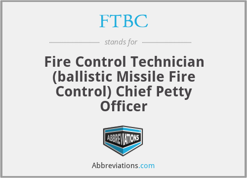 FTBC - Fire Control Technician (ballistic Missile Fire Control) Chief Petty Officer