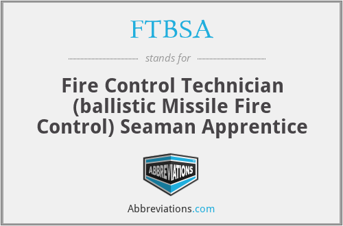 FTBSA - Fire Control Technician (ballistic Missile Fire Control) Seaman Apprentice
