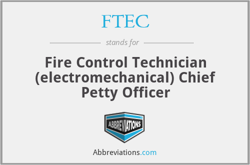 FTEC - Fire Control Technician (electromechanical) Chief Petty Officer