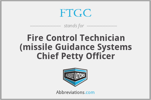 FTGC - Fire Control Technician (missile Guidance Systems Chief Petty Officer