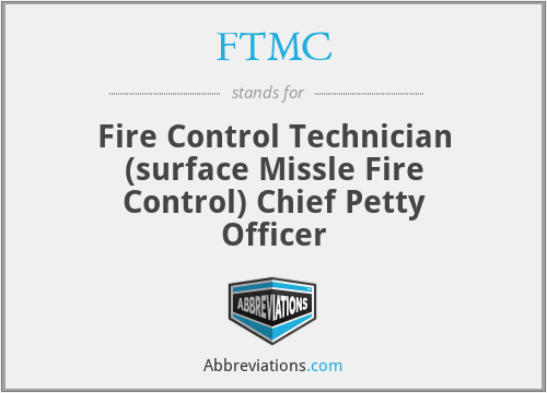 FTMC - Fire Control Technician (surface Missle Fire Control) Chief Petty Officer