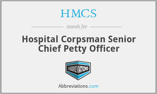 HMCS - Hospital Corpsman Senior Chief Petty Officer