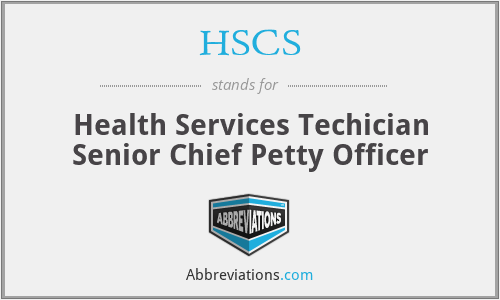 HSCS - Health Services Techician Senior Chief Petty Officer