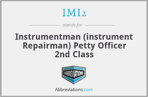 IMI2 - Instrumentman (instrument Repairman) Petty Officer 2nd Class