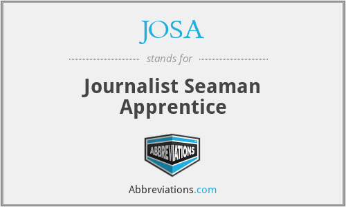 JOSA - Journalist Seaman Apprentice