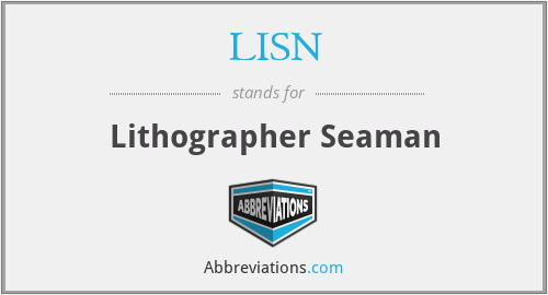 LISN - Lithographer Seaman