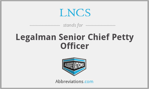 LNCS - Legalman Senior Chief Petty Officer