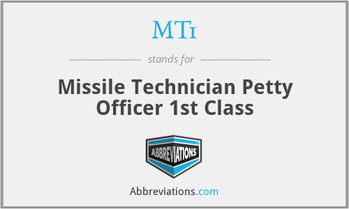 MT1 - Missile Technician Petty Officer 1st Class