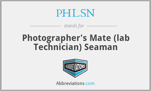 PHLSN - Photographer's Mate (lab Technician) Seaman