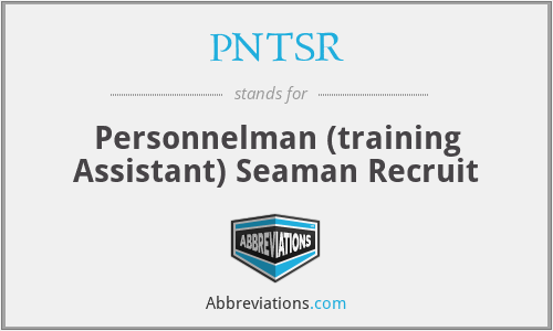 PNTSR - Personnelman (training Assistant) Seaman Recruit
