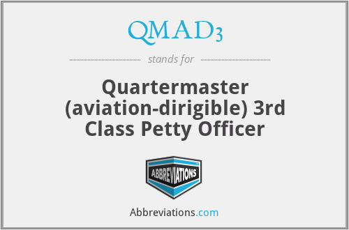 QMAD3 - Quartermaster (aviation-dirigible) 3rd Class Petty Officer