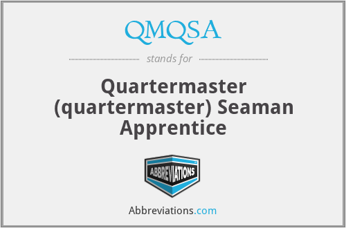 QMQSA - Quartermaster (quartermaster) Seaman Apprentice