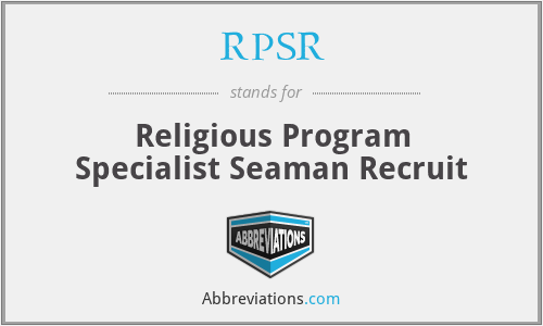 RPSR - Religious Program Specialist Seaman Recruit