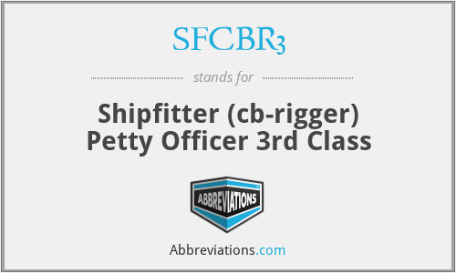 SFCBR3 - Shipfitter (cb-rigger) Petty Officer 3rd Class