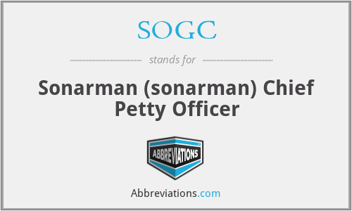 SOGC - Sonarman (sonarman) Chief Petty Officer