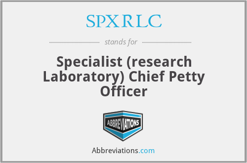 SPXRLC - Specialist (research Laboratory) Chief Petty Officer