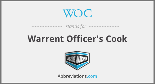 WOC - Warrent Officer's Cook
