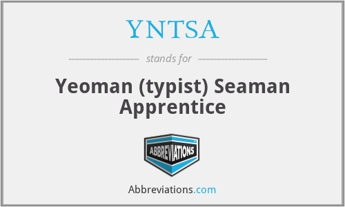 YNTSA - Yeoman (typist) Seaman Apprentice