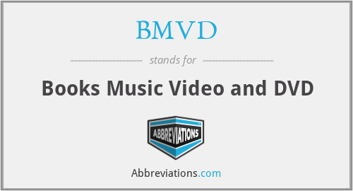 BMVD - Books Music Video and DVD