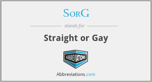 SorG - Straight or Gay
