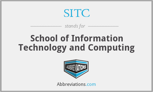 SITC - School of Information Technology and Computing