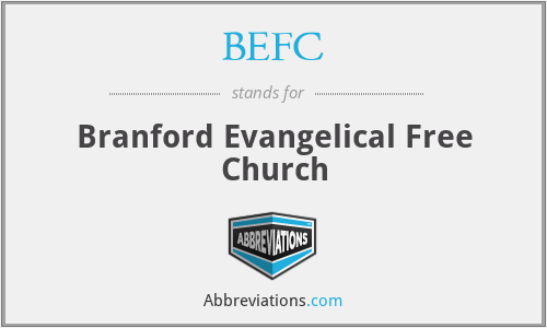 BEFC - Branford Evangelical Free Church