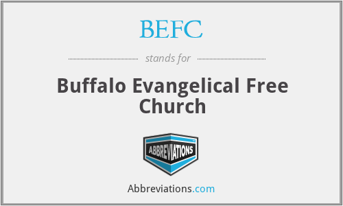 BEFC - Buffalo Evangelical Free Church