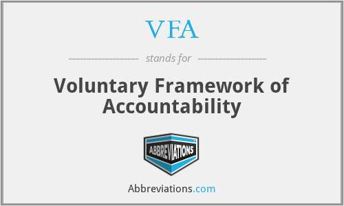 VFA - Voluntary Framework of Accountability