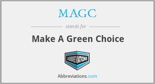 MAGC - Make A Green Choice