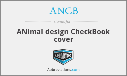 ANCB - ANimal design CheckBook cover