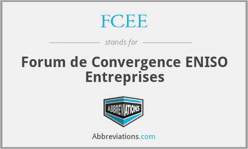 FCEE - Forum de Convergence ENISO Entreprises