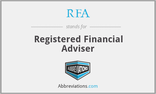 RFA - Registered Financial Adviser
