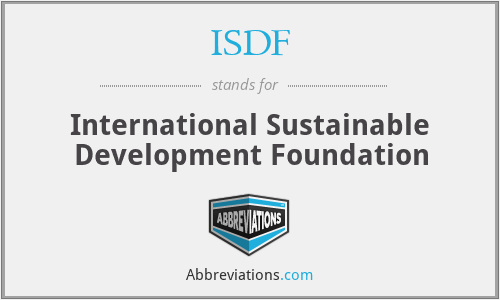 ISDF - International Sustainable Development Foundation
