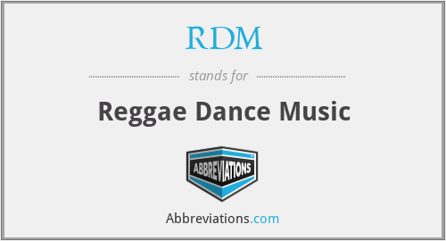 RDM - Reggae Dance Music