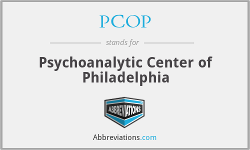 PCOP - Psychoanalytic Center of Philadelphia
