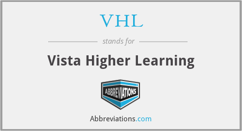 VHL - Vista Higher Learning