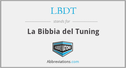 LBDT - La Bibbia del Tuning