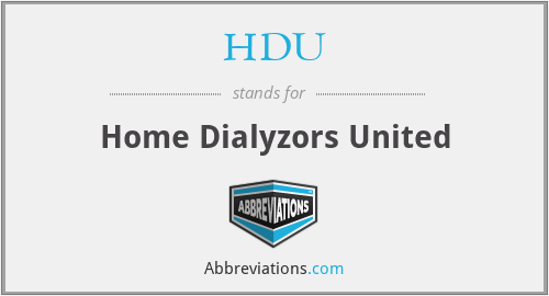 HDU - Home Dialyzors United