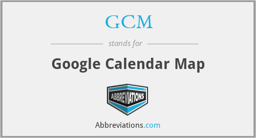 GCM - Google Calendar Map