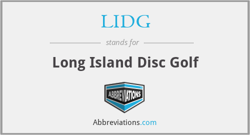 LIDG - Long Island Disc Golf