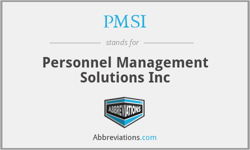 PMSI - Personnel Management Solutions Inc