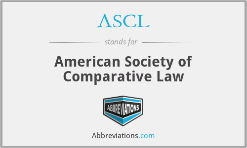 ASCL - American Society of Comparative Law