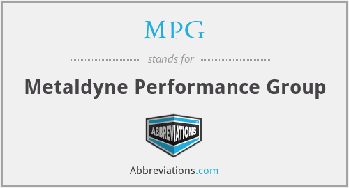MPG - Metaldyne Performance Group