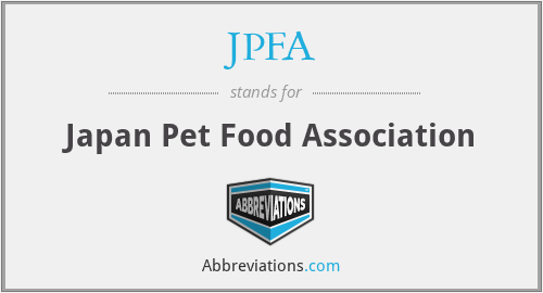 JPFA - Japan Pet Food Association