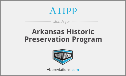 AHPP - Arkansas Historic Preservation Program